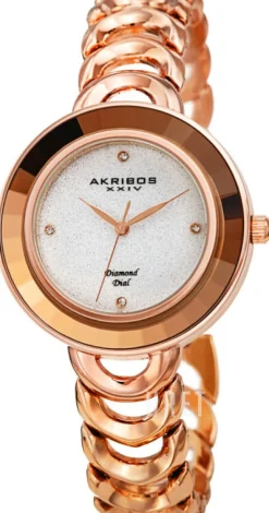 Diamond Silverfärgad/Roséguldstonat stål Ø36 mm