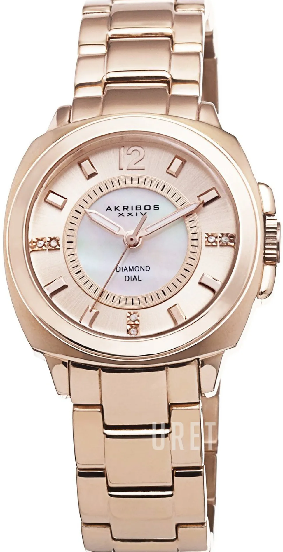 Diamond Vit/Roséguldstonat stål Ø32 mm