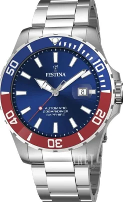 Diver Blå/Stål Ø44 mm