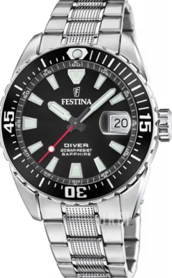 Diver Svart/Stål Ø44 mm