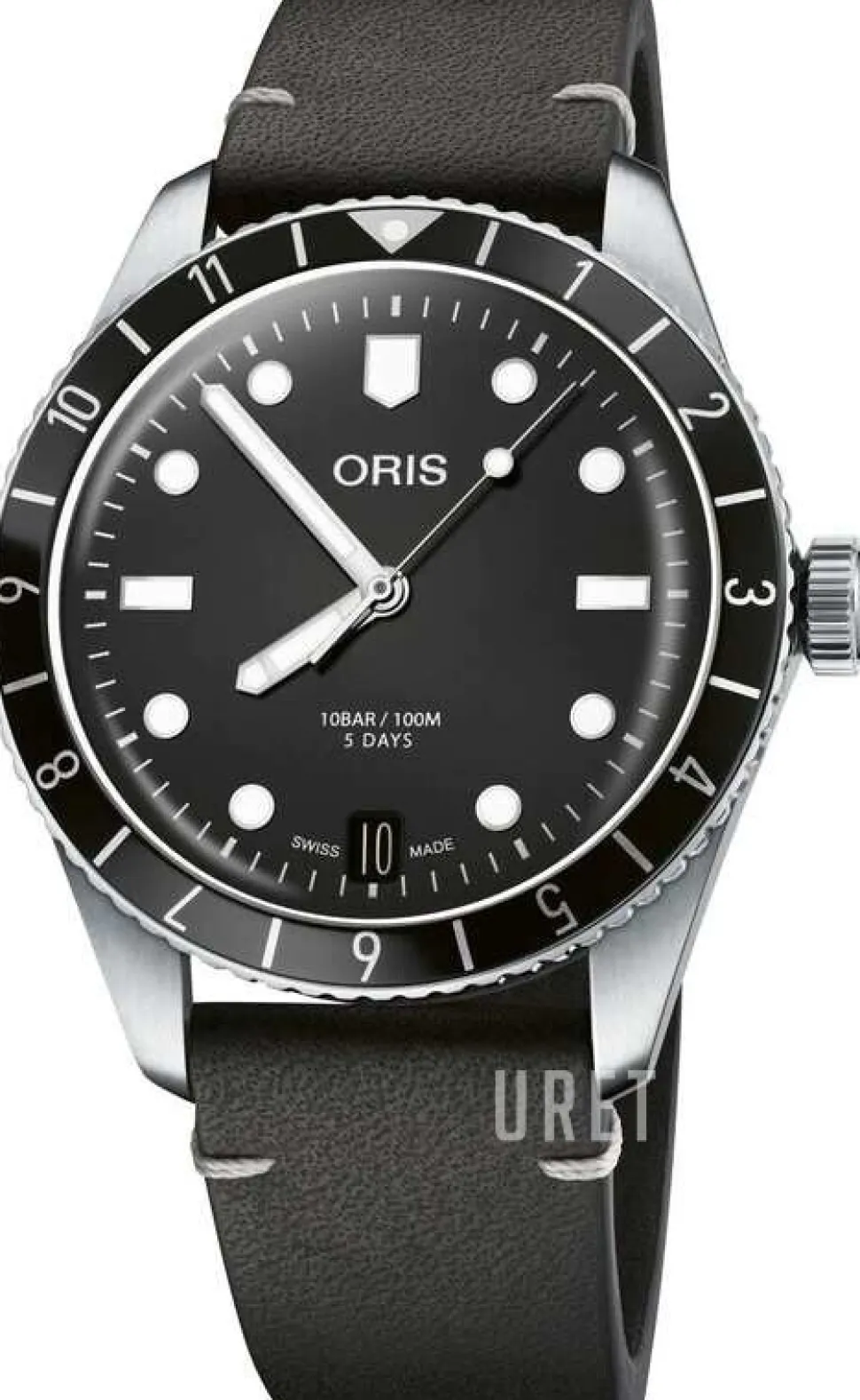 Divers Svart/Läder Ø40 mm