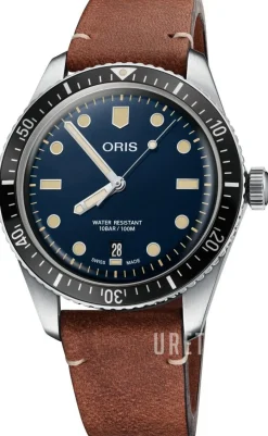 Diving Blå/Läder Ø40 mm