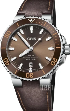 Diving Brun/Läder Ø43.5 mm