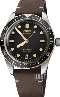 Diving Svart/Läder Ø40 mm