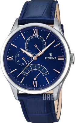 Dress Blå/Läder Ø43 mm