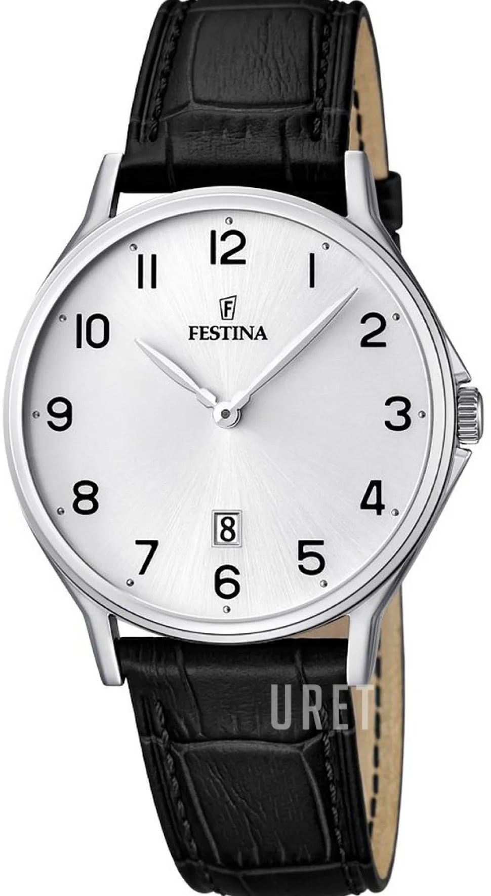 Dress Silverfärgad/Läder Ø39 mm