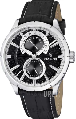 Dress Svart/Läder Ø46 mm