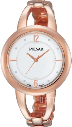 Dress Vit/Roséguldstonat stål Ø33 mm