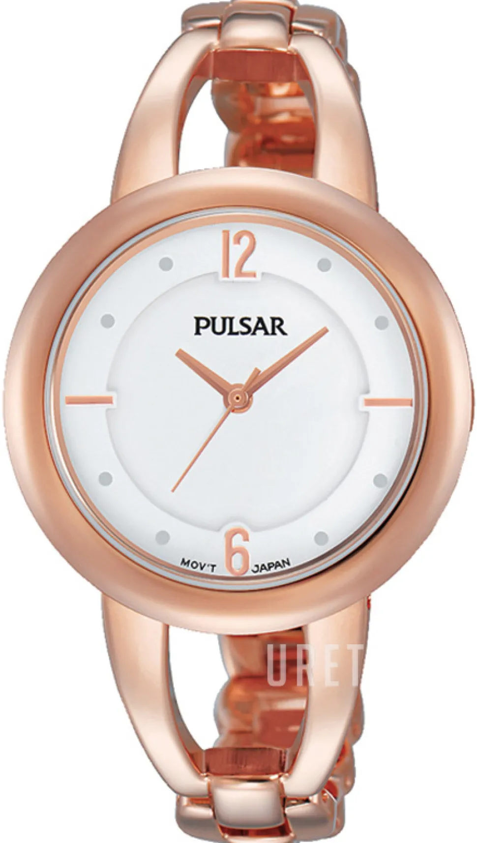 Dress Vit/Roséguldstonat stål Ø33 mm