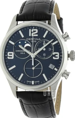 DS 8 Blå/Läder Ø42 mm