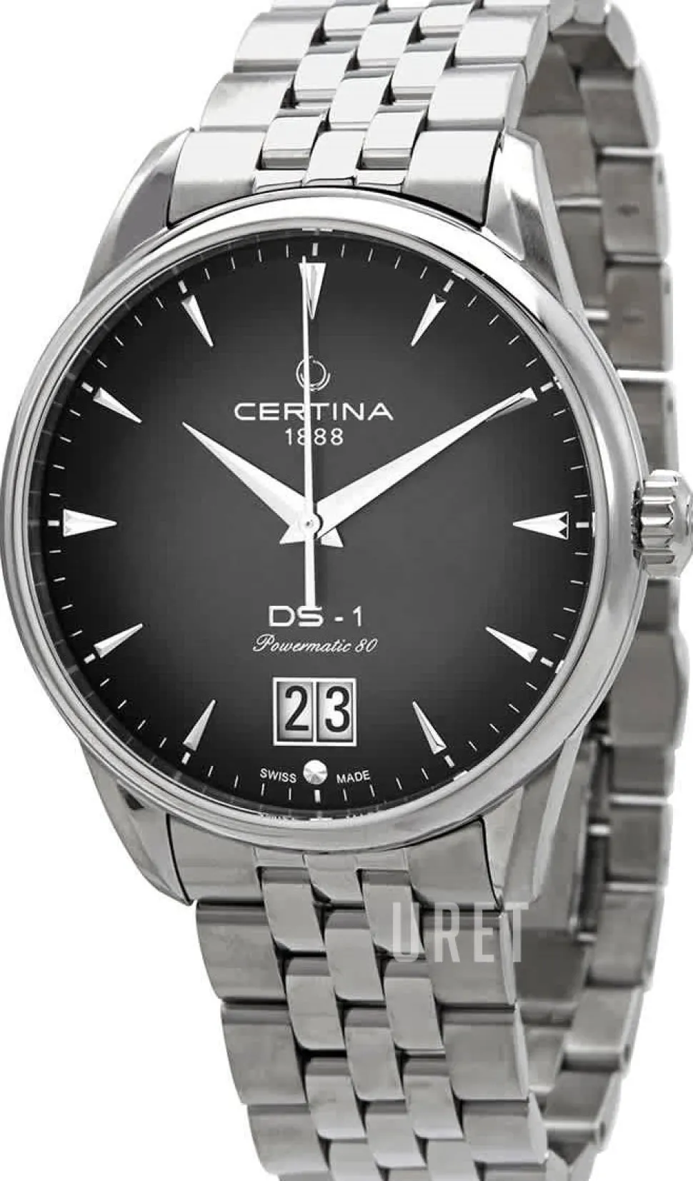 DS 1 Svart/Stål Ø41 mm