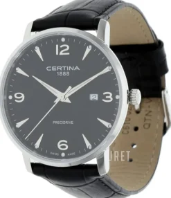 Ds Caimano Svart/Läder Ø39 mm