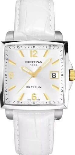 Ds Podium Vit/Läder