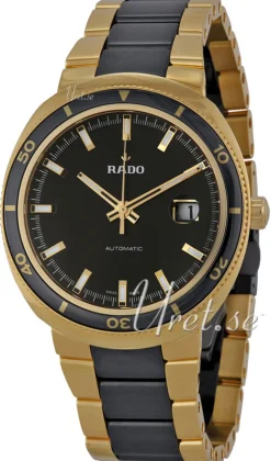 D-Star Svart/Gulguldtonat stål Ø42 mm