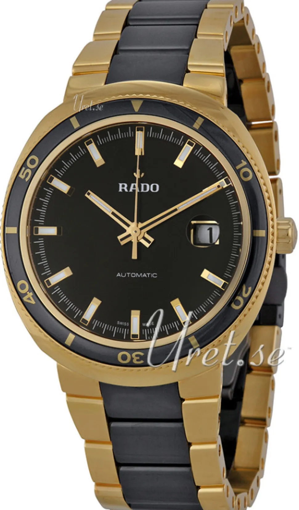 D-Star Svart/Gulguldtonat stål Ø42 mm