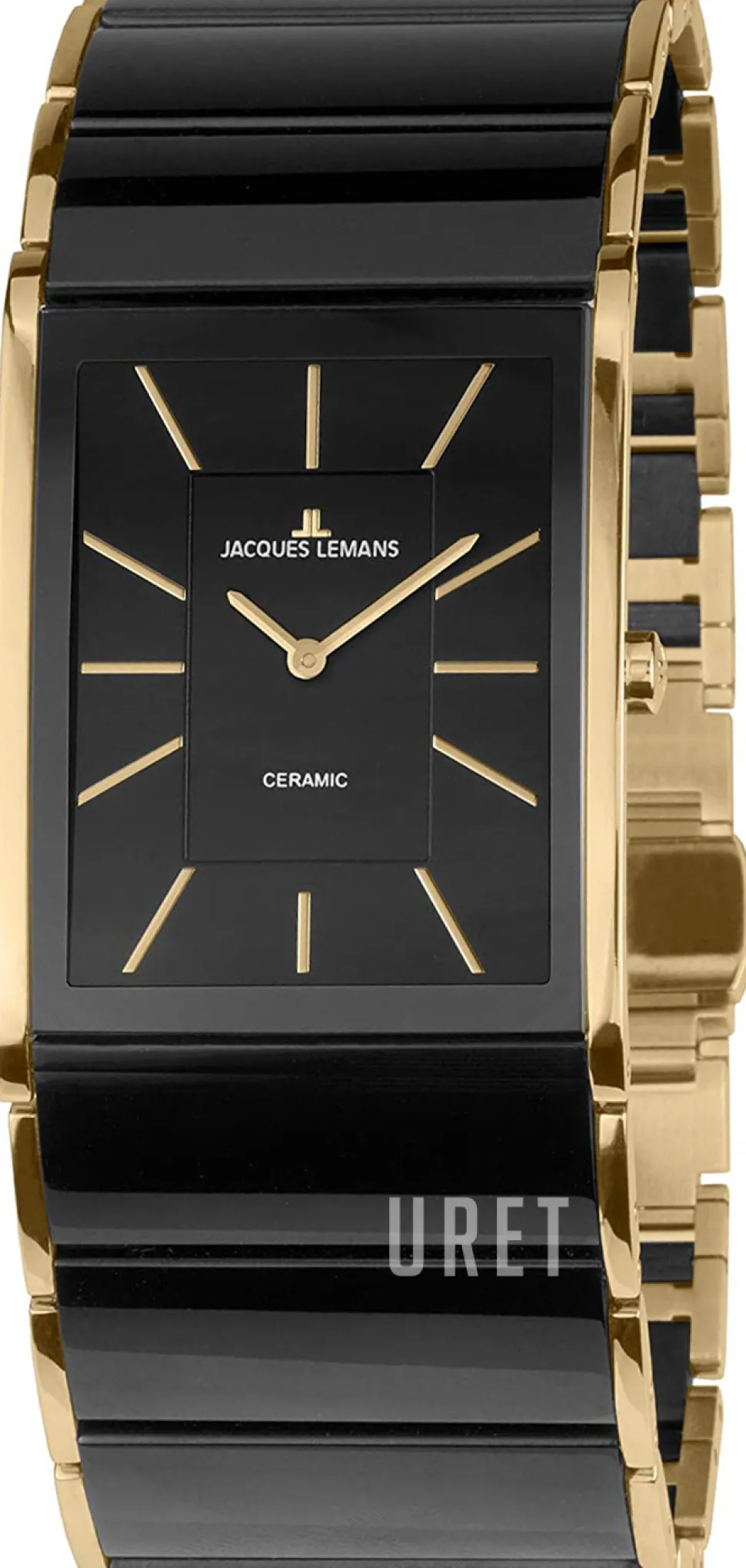 Dublin Svart/Gulguldtonat stål