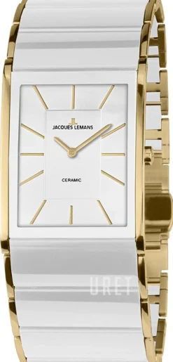 Dublin Vit/Gulguldtonat stål