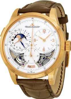 Duometre A Quantieme Lunaire Silverfärgad/Läder Ø42 mm