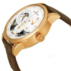 Duometre A Quantieme Lunaire Silverfärgad/Läder Ø42 mm