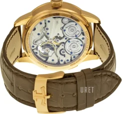 Duometre A Quantieme Lunaire Silverfärgad/Läder Ø42 mm