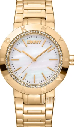 Eastside Logo Vit/Guldtonat stål Ø36 mm