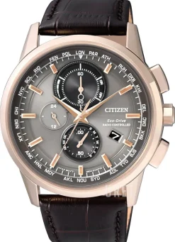 Eco Drive 180 Grå/Läder Ø43 mm