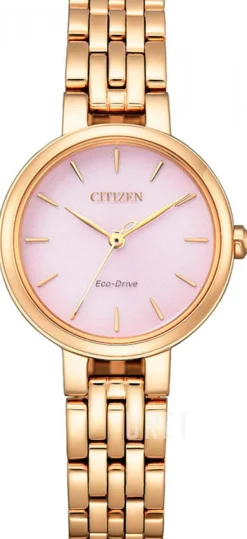 Eco Drive Rosa/Roséguldstonat stål Ø28 mm