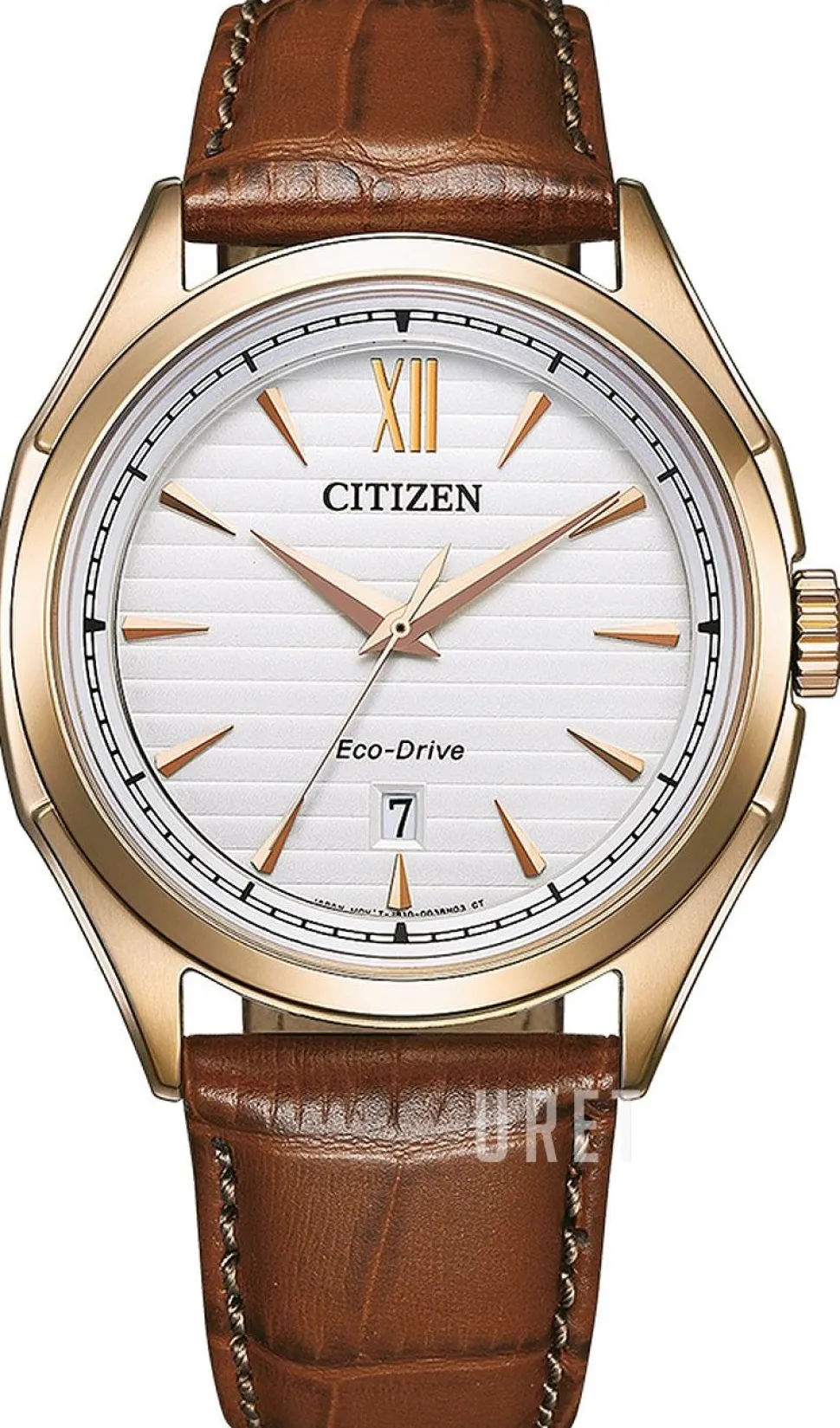 Eco Drive Silverfärgad/Läder Ø41 mm