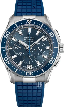 El Primero Blå/Gummi Ø45.5 mm