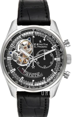 El Primero Chronomaster Svart/Läder Ø42 mm