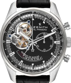 El Primero Chronomaster Svart/Läder Ø42 mm