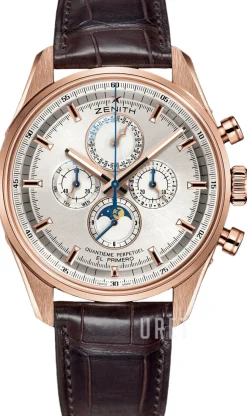 El Primero Silverfärgad/Läder Ø45 mm