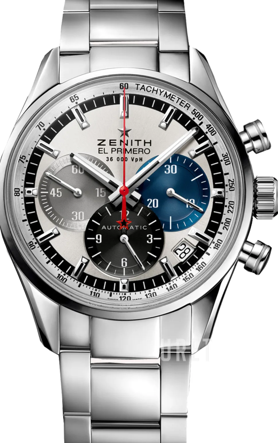 El Primero Silverfärgad/Stål Ø38 mm