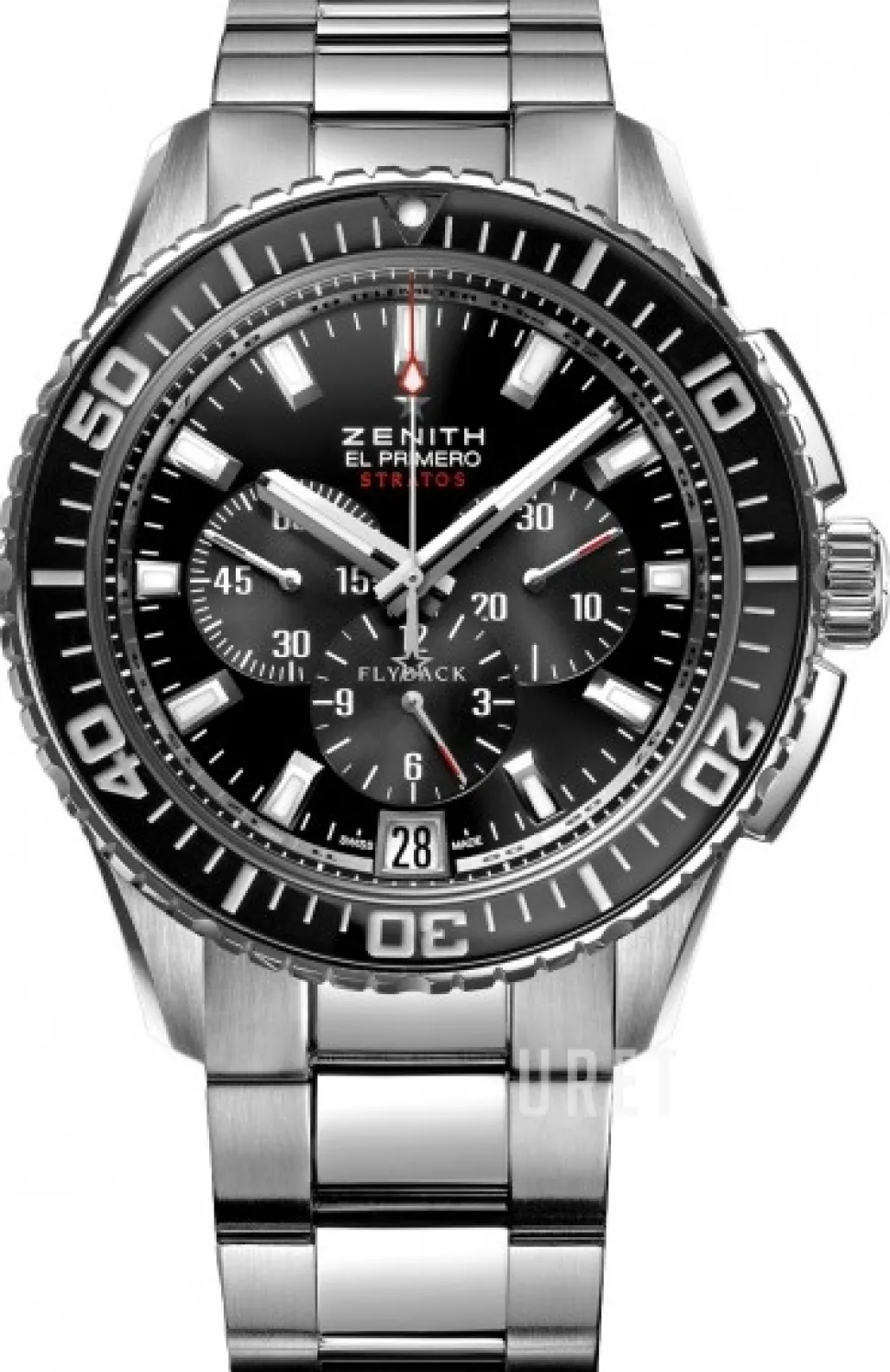 El Primero Stratos Flyback Svart/Stål Ø45.5 mm