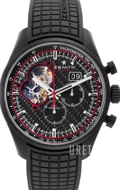 El Primero Svart/Gummi Ø45 mm