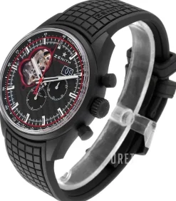 El Primero Svart/Gummi Ø45 mm