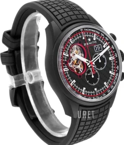 El Primero Svart/Gummi Ø45 mm