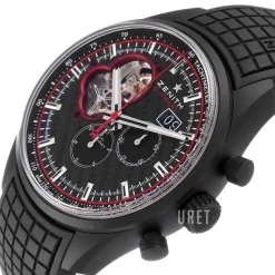 El Primero Svart/Gummi Ø45 mm