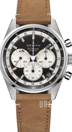 El Primero Svart/Läder Ø38 mm