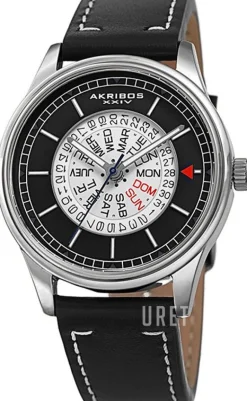 Elegant Svart/Läder Ø40 mm