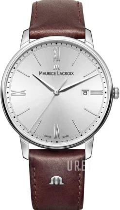 Eliros Date Silverfärgad/Läder Ø40 mm