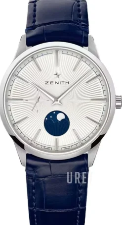 Elite Classic Silverfärgad/Läder Ø40.5 mm