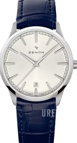 Elite Classic Silverfärgad/Läder Ø40.5 mm