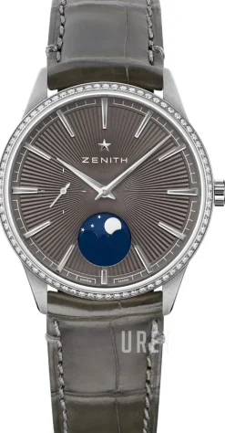 Elite Moonphase Grå/Gummi Ø36 mm