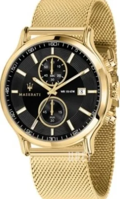 Epoca Svart/Guldtonat stål Ø42 mm