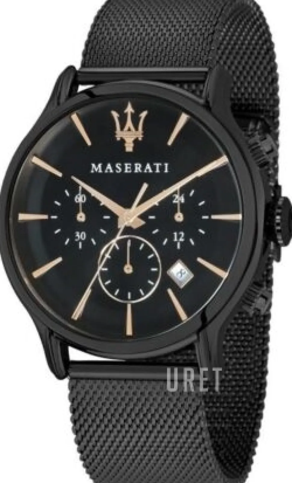 Epoca Svart/Stål Ø42 mm