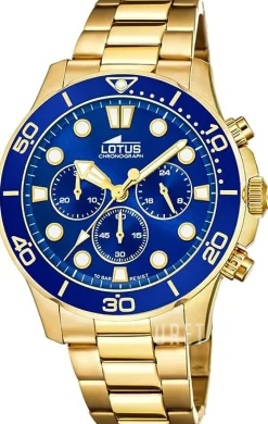 Excellent Blå/Gulguldtonat stål Ø44.5 mm