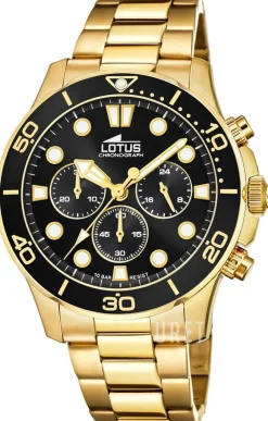 Excellent Svart/Gulguldtonat stål Ø44.5 mm