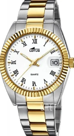 Excellent Vit/Gulguldtonat stål Ø37.5 mm