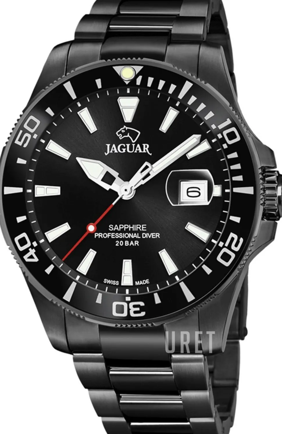 Executive Svart/Stål Ø43.5 mm